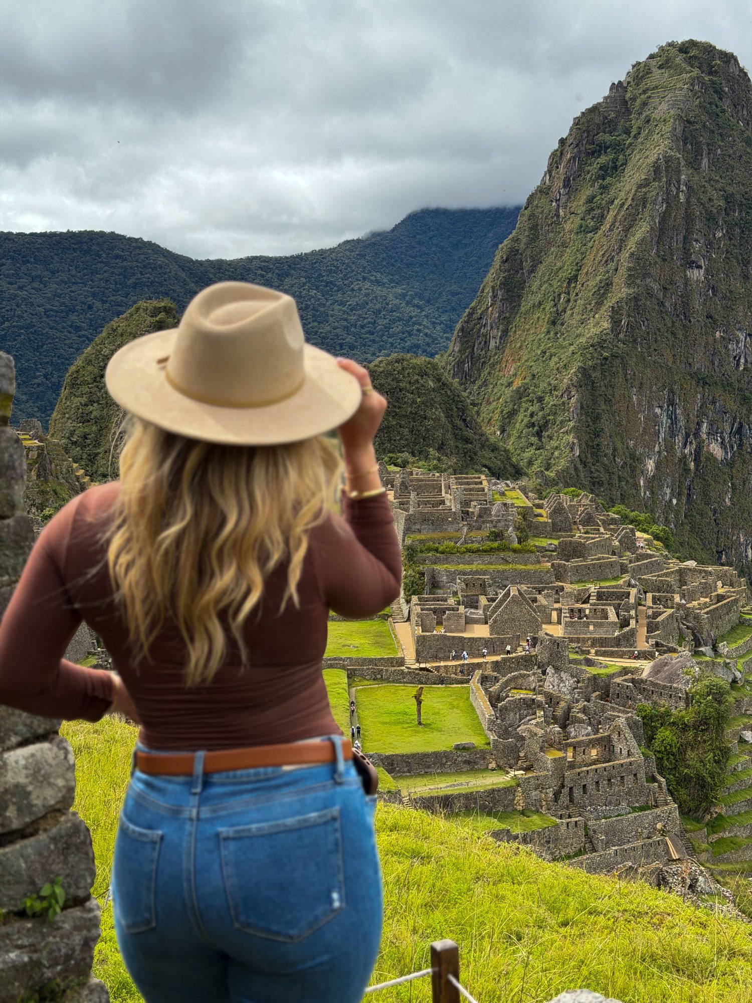 Christina overlooking the Pitons of Saint Lucia